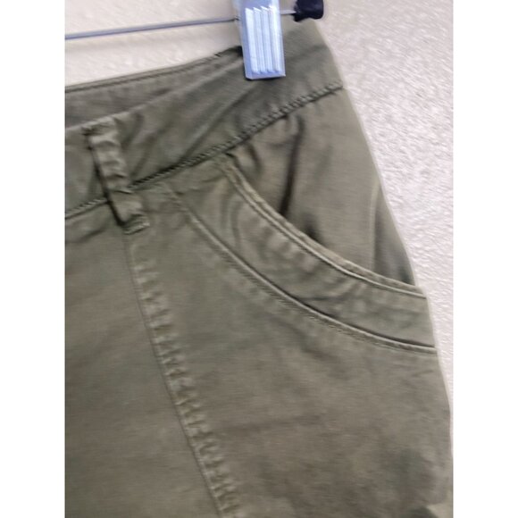 Lole Womens Olive Green Cotton Bermuda Shorts Size 8 Casual - Picture 12 of 16